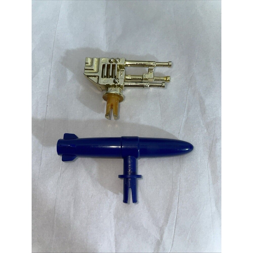 Vtg 1985Wheeled Warriors Armed Force TRI GUN Vehicle Gold Weapon & Missile Bomb